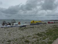 Distance shot of Tiger12 amidst smaller hovers